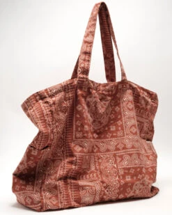 Free People Women's Organic Vegetable Dyed Printed Tote Bag