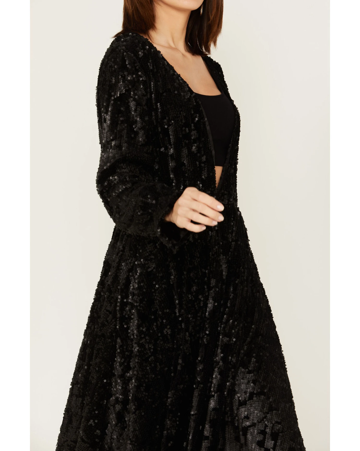 Shyanne Women's Velvet Sequin Duster