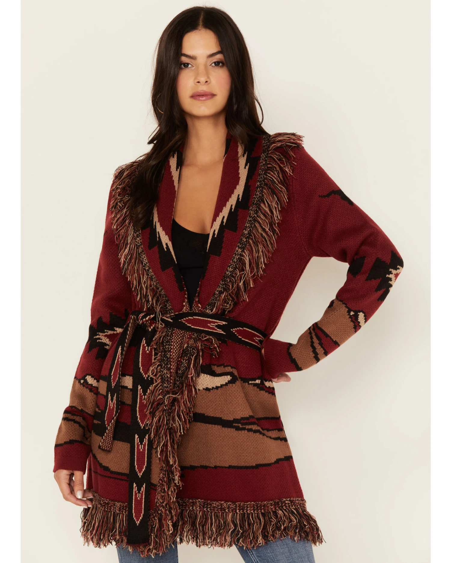 Idyllwind Women's Savannah Southwest Fringe Cardigan - Image 3
