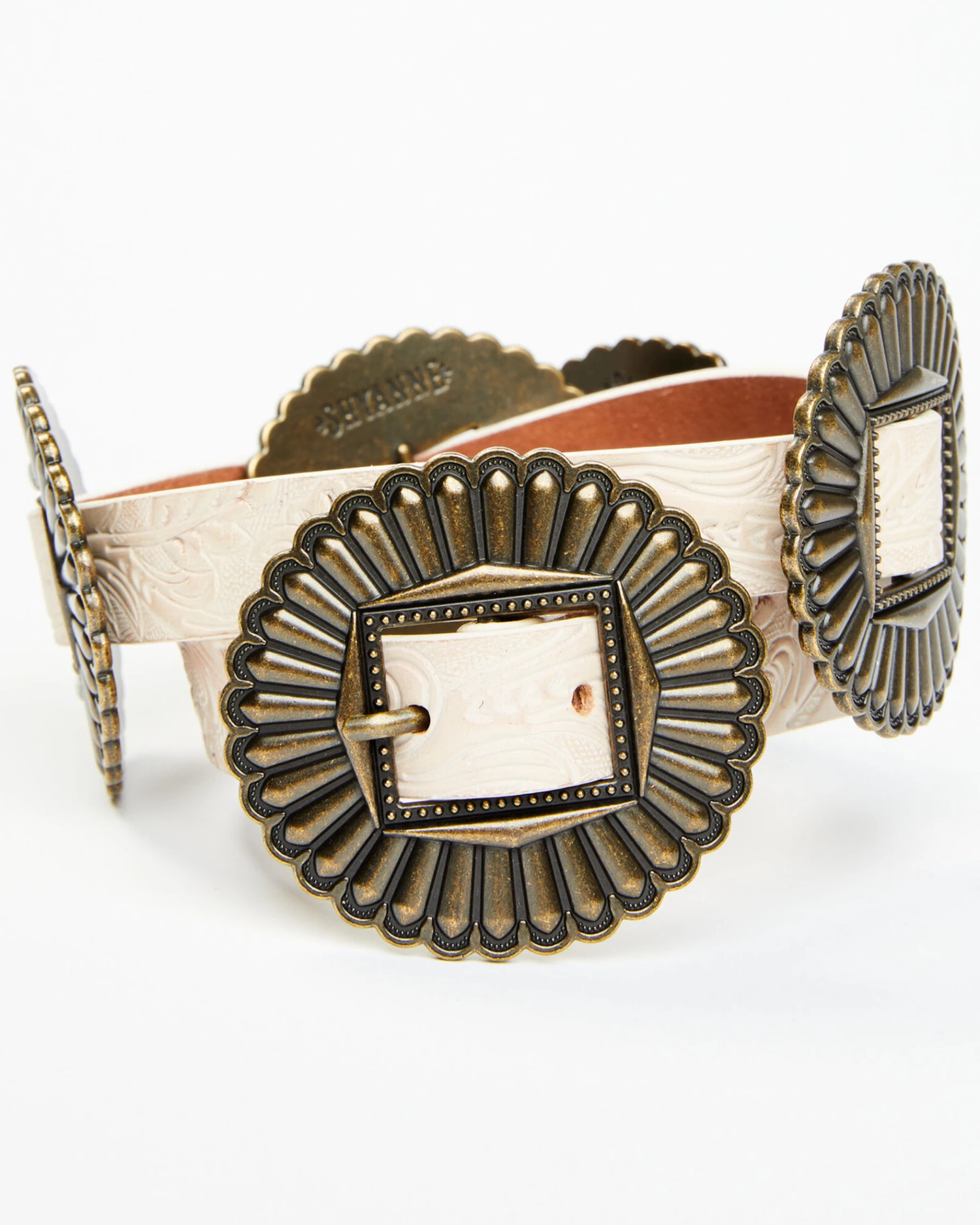 Shyanne Women's Tooled Concho Belt - Image 2