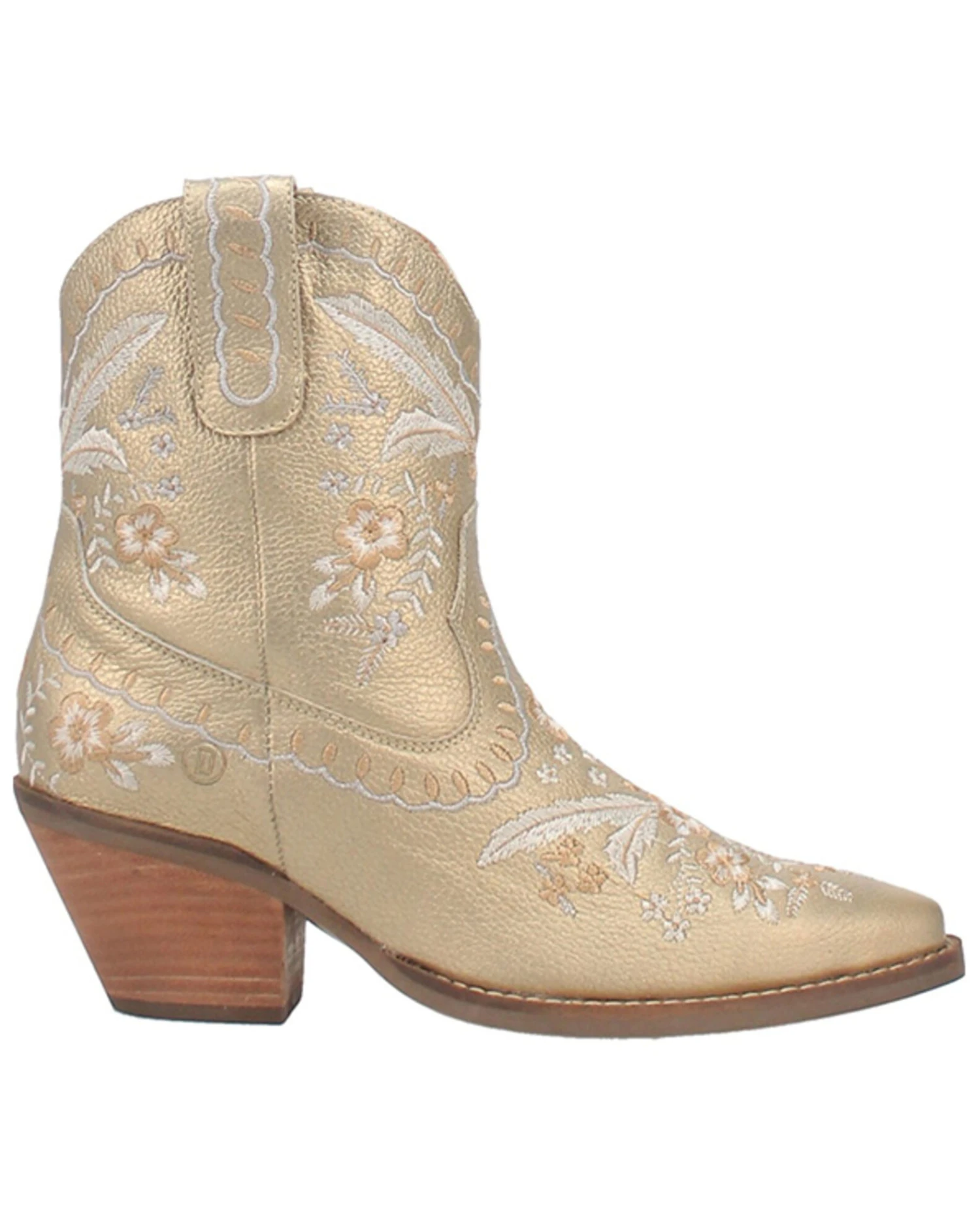 Dingo Women's Primrose Embroidered Floral Western Booties - Snip Toe - Image 2
