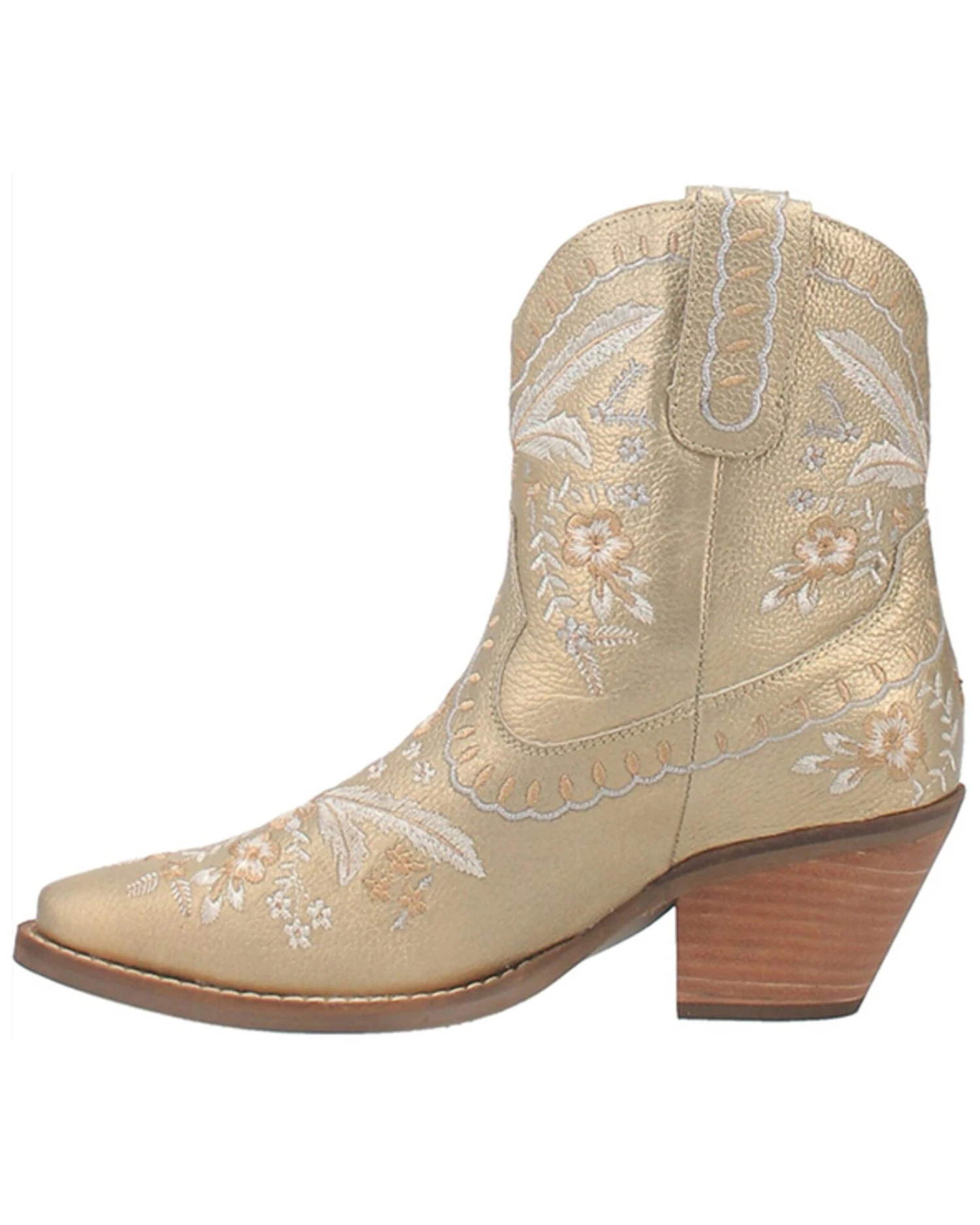 Dingo Women's Primrose Embroidered Floral Western Booties - Snip Toe - Image 5