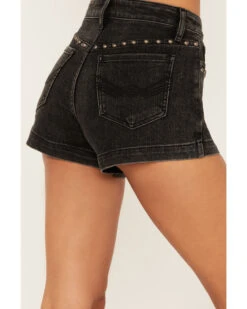 Idyllwind Women's Delrose Drive High Rise Studded Stretch Denim Shorts