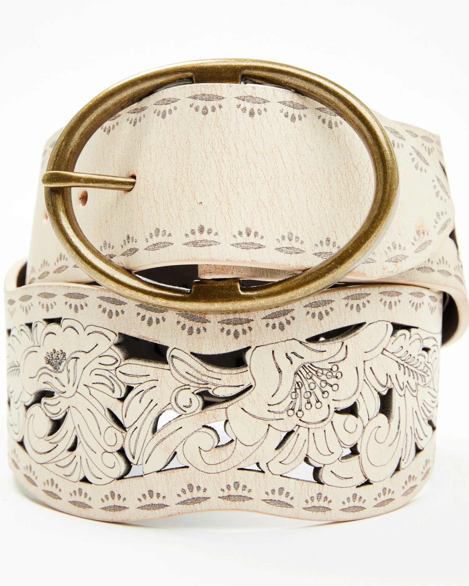 Shyanne Women's Scalloped Floral Cut Out Waist Belt