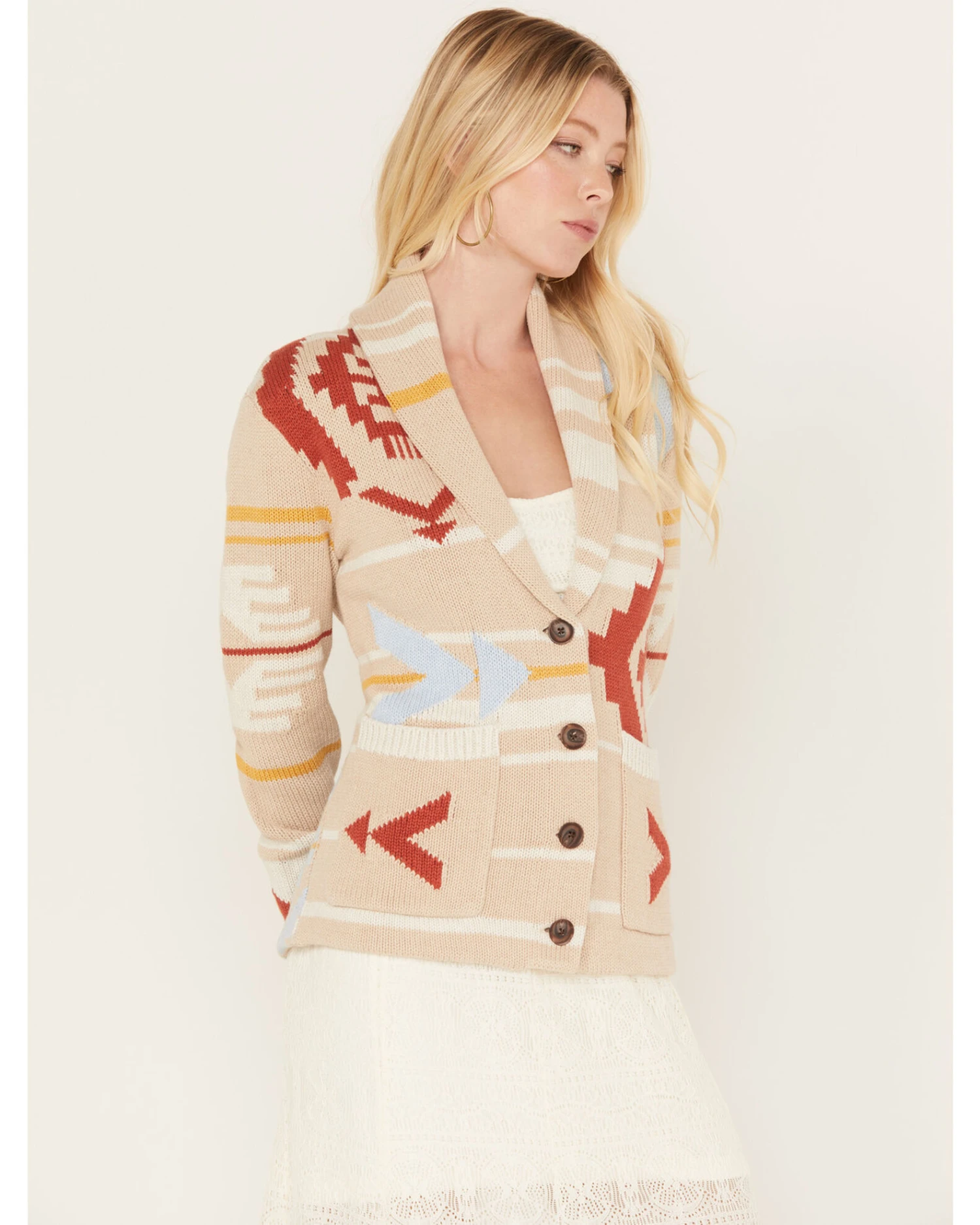 Pendleton Women's Multicolored Print Taos Graphic Cardigan - Image 2