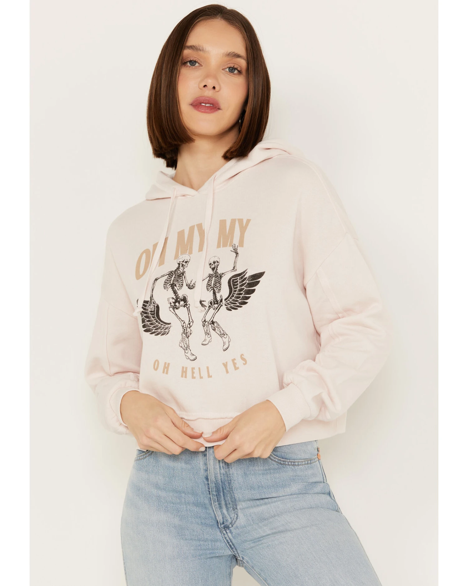 Cleo + Wolf Women's Oh My My Cropped Hoodie - Image 2