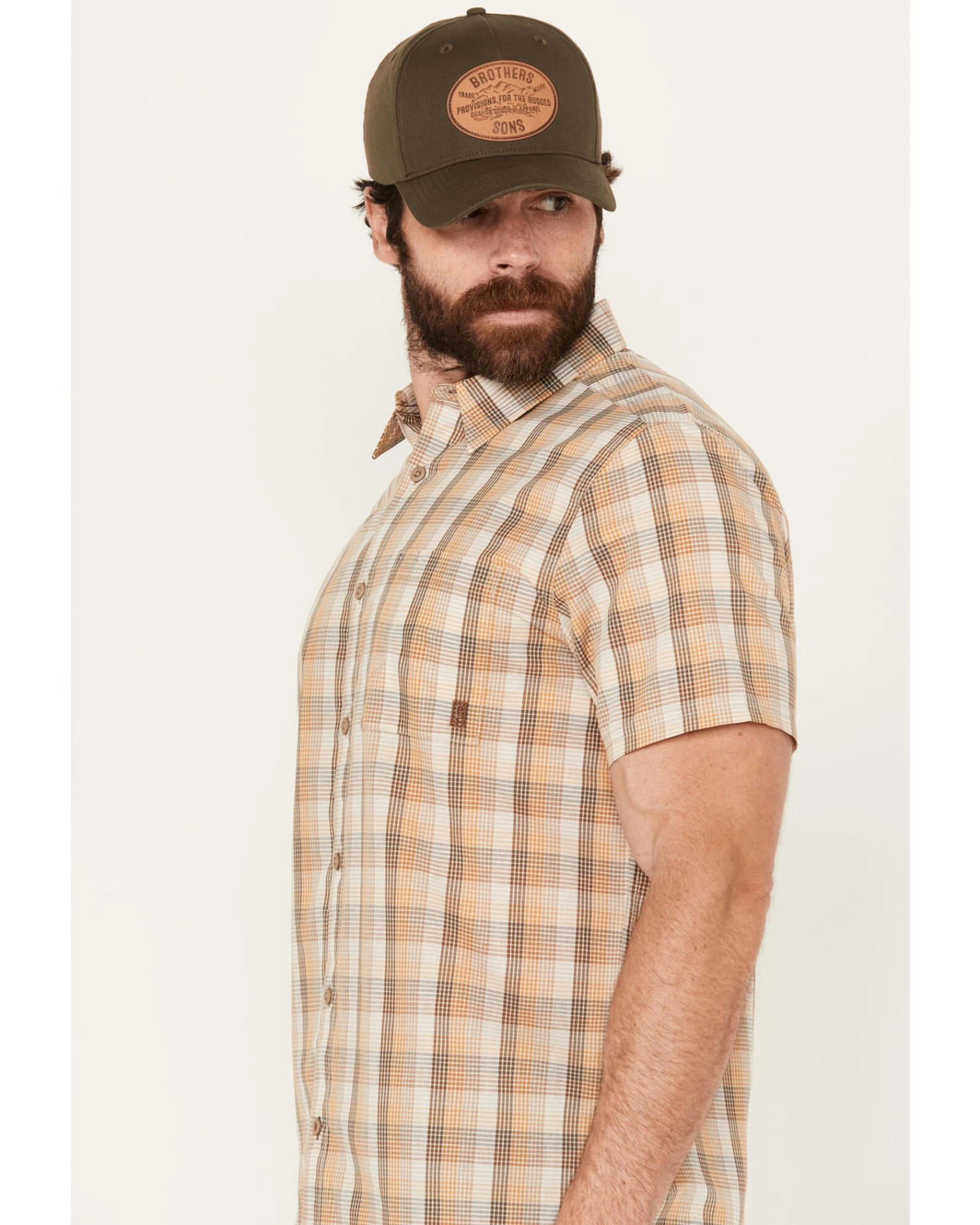 Cody James Men's Anderson Plaid Print Short Sleeve Button-Down Western Shirt - Image 2