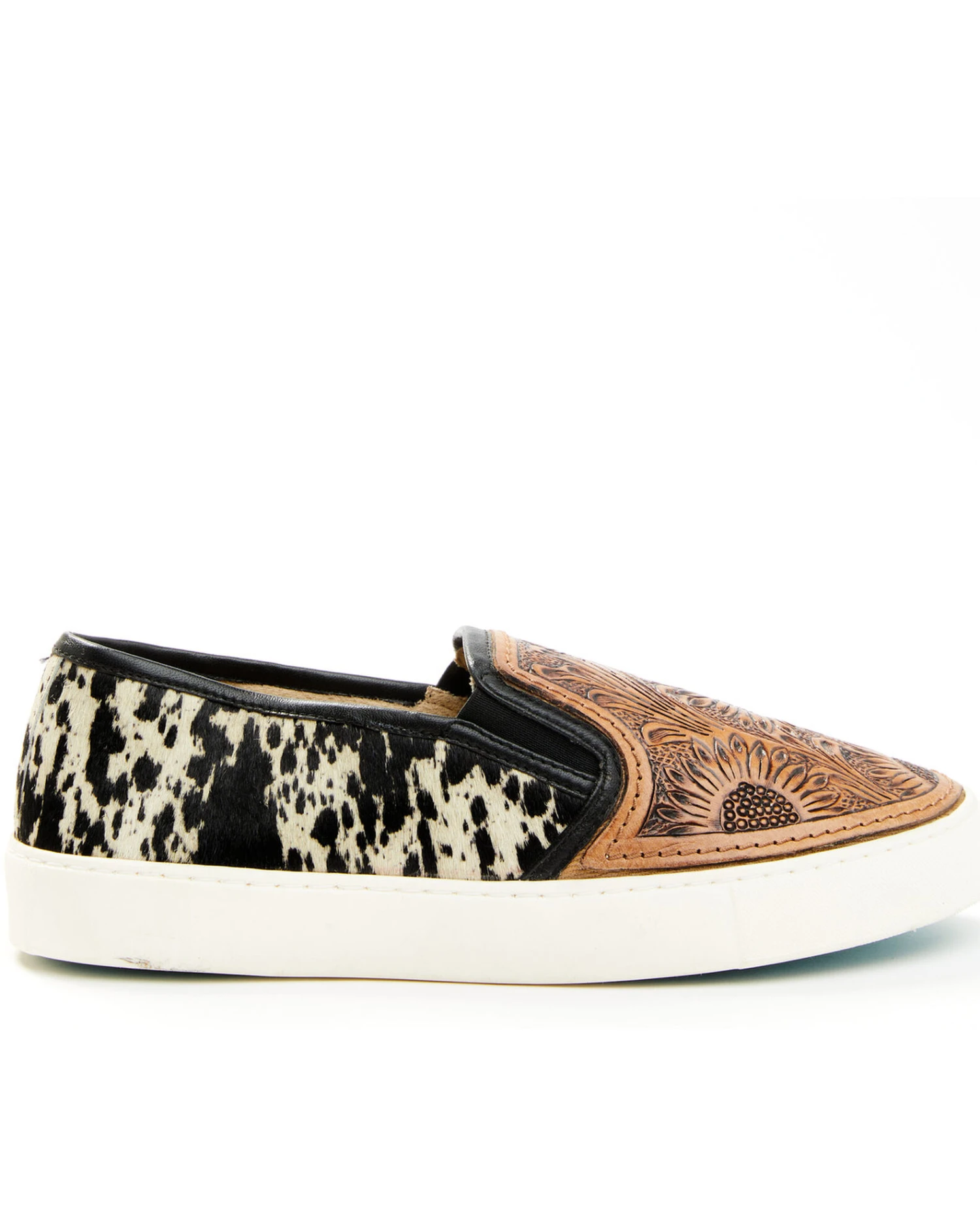 Myra Women's Shober Western Hand-Tooled Sneakers - Moc Toe - Image 6