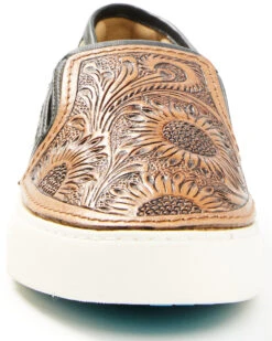 Myra Women's Shober Western Hand-Tooled Sneakers - Moc Toe